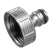 Gardena Premium Tap Connector, 33.3 mm (G 1 inch): Adapter for taps, Frost-Resistant, Packaged (18242-20)