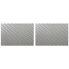 PME CCO898 Oblong Cake Card 14 x 10/35 x 25 cm, Cardboard, Silver (Pack of 2)