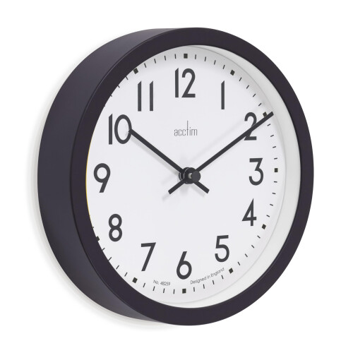 Acctim Acctim Elstow 22843 Wall Clock in Soot Black 1