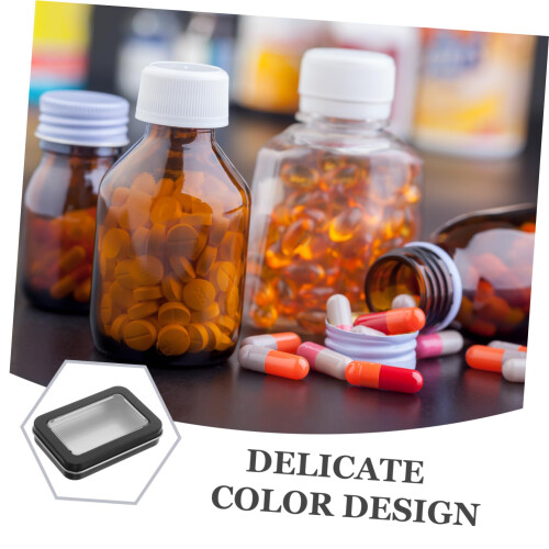 6pcs Small Metal Storage Tin Boxes with Lids for Candy, Tea, Crafts and Decorative Use 2