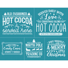 Reusable Merry Christmas Silk Screen Printing Stencil for Fabric, Wood and Holiday DIY Crafts