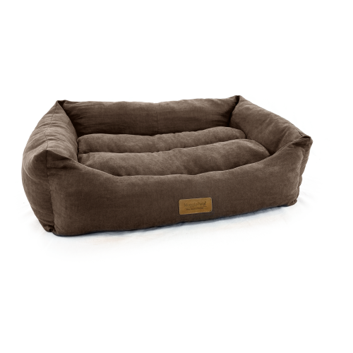 HugglePets (Small) HugglePets Luxury Pet Lounger - Chocolate