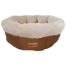 (Large) HugglePets Donut Pet Bed - Chocolate & Latte