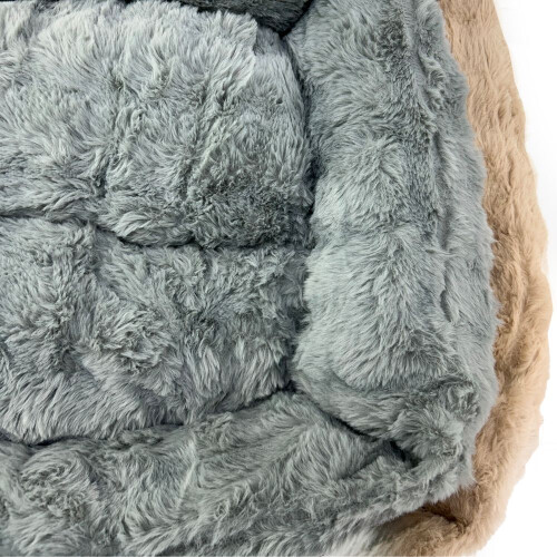 HugglePets (Small, Grey) HugglePets Skye & Murphy Plush Lounger 2