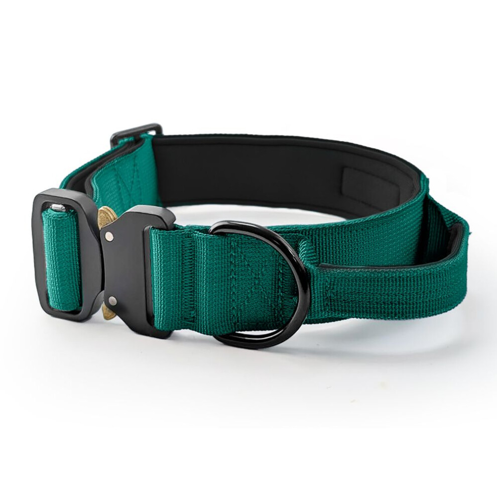 Hugglepets (Small, Teal) Tactical K9 Endurance Collar Green