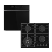 Hisense Hi2 HIPK2PBN60G1 Built In Electric Single Oven and Gas Hob Pack - A+ Rated