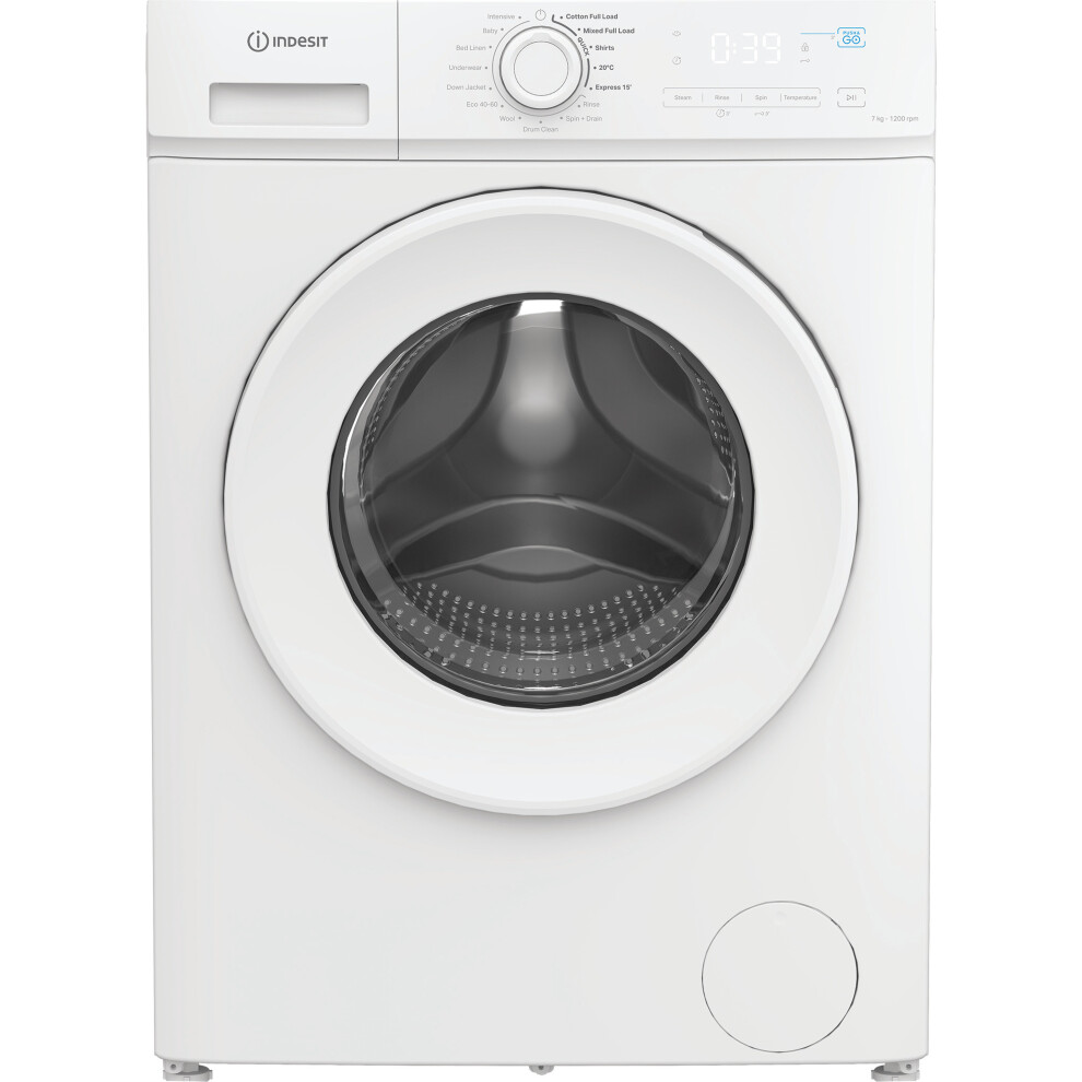 Indesit Ima762mytimeuk 7Kg Washing Machine, 1200Rpm Mytime, A Rated, IMA762MYTIMEUK - Image 3