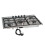 CDA CDA 5 Zone SCG070SS 68cm Gas Hob - Stainless Steel 1