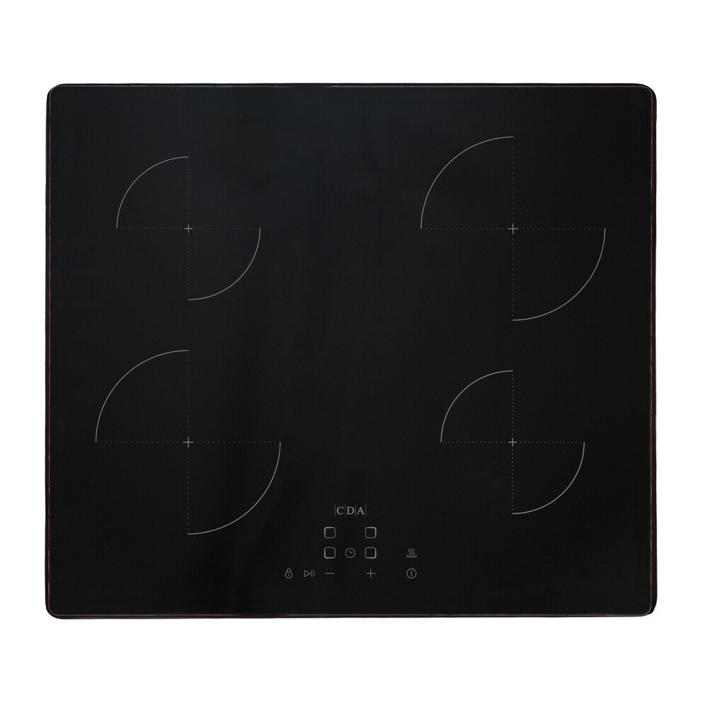 Cda 4 Zone Scn060fr 59Cm Induction Hob - Black