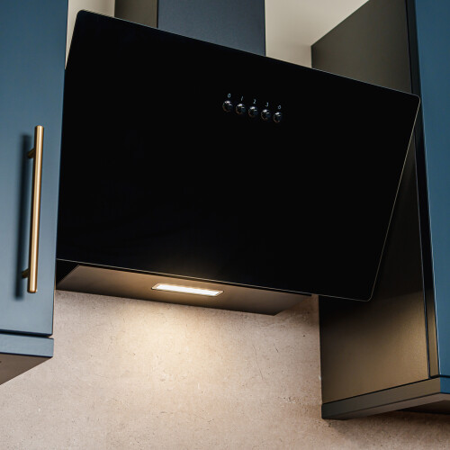 CDA CDA SCAG60BL 60cm Chimney Cooker Hood - Black 2