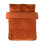 (Single, Orange) Duvet Cover Set Rabbit Fur Bedding Bed Set Quilt Cover 3