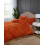(Single, Orange) Duvet Cover Set Rabbit Fur Bedding Bed Set Quilt Cover 2