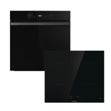 Hisense Hi2 HIPK2PBN60IND Built In Electric Single Oven and Induction Hob Pack - A+ Rated