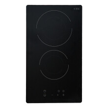 CDA 2 Zone 30cm Ceramic Hob - Black