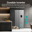 Hisense Hisense PureFlat American American Fridge Freezer - Silver - D Rated 4