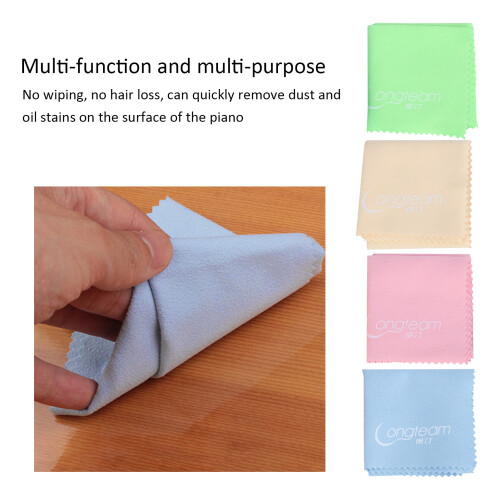Universal Microfiber Instrument Cleaning Cloth 19.5x19.5cm, Multi Colors 2