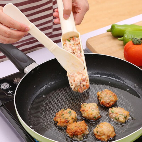 Meatball Maker and Fish Ball Shaper with Integrated Spoon Design for Quick Kitchen Molding Tool 1
