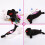 Plush Pencil Case Cute Bear Design Multi Functional Storage Soft Black and White Bear Pouch 5