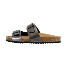 Naisten sandaalit - GEOX - Brionia - Harmaa - Korkeus 5 cm - Kiinnityssolki - Nahkapinta