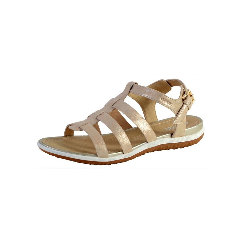 Sandali - Geox - Donna - Pelle - Beige - Tacco Piatto 4Cm