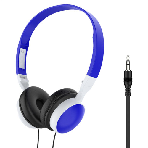 Wired Gaming Headset with Foldable OnEar Noise Cancelling Design for PC Tablet Mobile Dark Blue