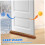 36 Inch Triangular Door Draft Stopper Under Door Draft Blocker for Energy Saving Noise Reduction Washable Reusable with Handle 5