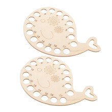Embroidery Floss Organizer Set 2pcs Wooden Thread Winder for Cross Stitch Easy Tangle Storage