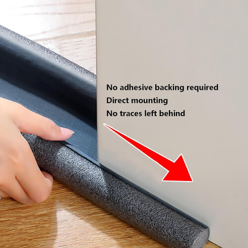 Door Draft Stopper 93cm DoubleSided Seal for Noise Reduction, Energy Saving, Dust and Bug Blocking, 3 Pack 1