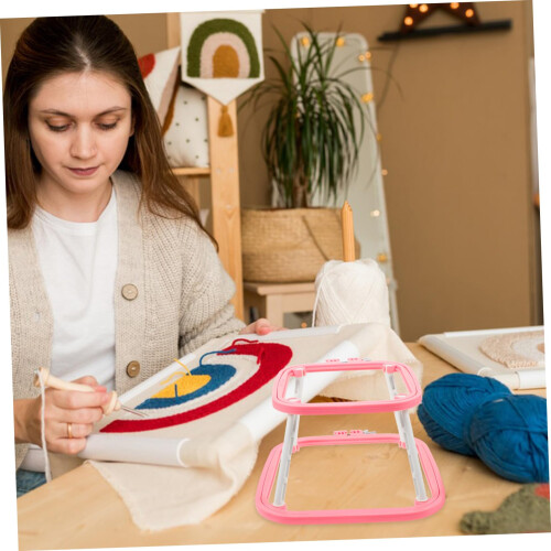 Adjustable Embroidery Stand with Stable Desktop Support, Lightweight Holder for Cross Stitch and Needlework 2