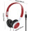 PC Gaming Headset Wired OverEar with Microphone for Computer Laptop Tablet, Wine Red 3