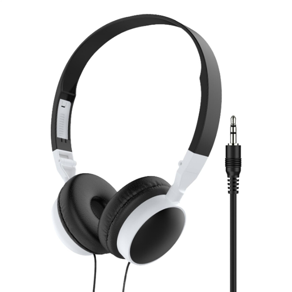 Pc Headphones Overear Wired Noise Cancelling Headset For Computer And Mobile Phone Black 9365369579224