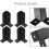 Adjustable Deck Post Base Brackets 4 Pcs for 4x4 Wood Columns Rust Resistant Outdoor Anchor Kit 5