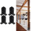 Adjustable Deck Post Base Brackets 4 Pcs for 4x4 Wood Columns Rust Resistant Outdoor Anchor Kit 3