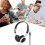OverEar Wired Headphones with Mic for Gaming and Computer Use, Adjustable OnEar Design for PC Tablet Black 3