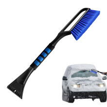 Car Snow Brush with Ice Scraper for Winter, Efficient Ice Removal, Gentle Paint Protection