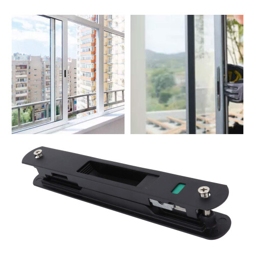 Sliding Window Lock Handle Hook Secure Double-Sided Lock for Doors & Windows 2