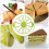 Cake Portion Cutter with 10/12 Slice Divider for Round Bread Mousse Baking Tool Green 3