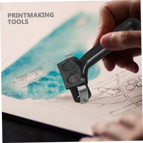 Ink Roller Brayer Set for Even Ink Coverage, Vinyl Application and Wallpaper Smoothing 2