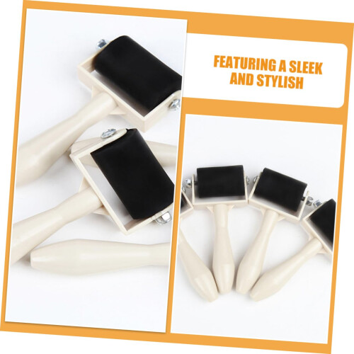 10pcs Printmaking Roller Set with Ergonomic Grip for Smooth Ink Application and Art Crafts 2
