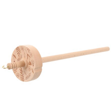 Wood Yarn Winder with Stand and Wooden Drop Spindle Kit for Tangle Knitting and Crochet