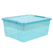 Large Plastic Storage Box Tool Organizer Case with ImpactResistant Construction for Toys and Tools