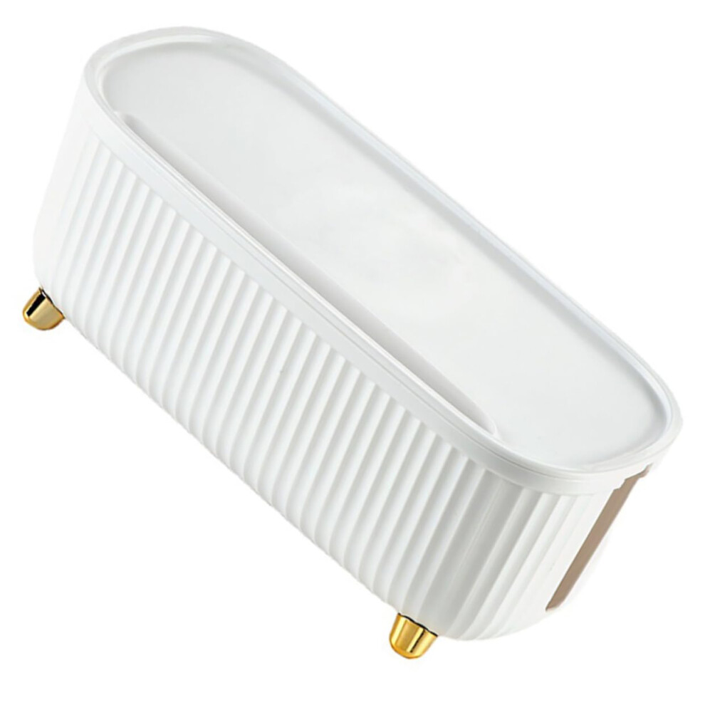 Cord Organizer Box Abs Plastic Cable Management For Power Strip Storage Heat Resistant White 9164114404299