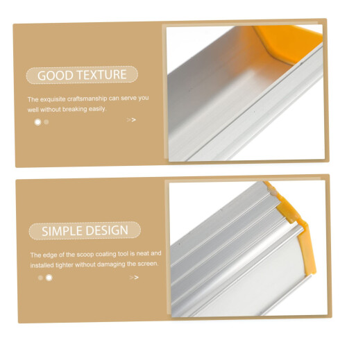 Aluminum Screen Printing Scoop Coater with End Caps for Consistent Emulsion Coating 2