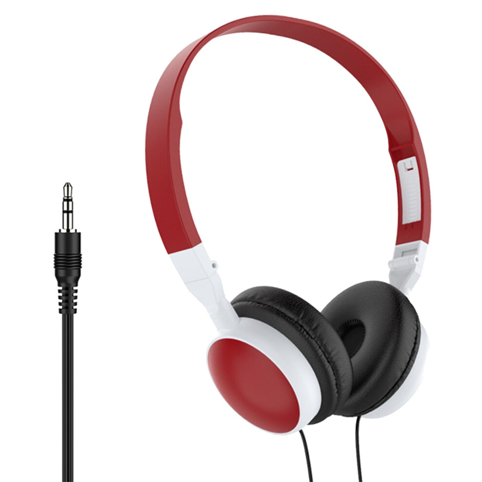 Wi Gaming Headset Overear Noise Cancelling Foldable Headphones For Pc Mobile Tablets Wine Red 9174973715054