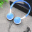 Wired OverEar Headphones with Noise Cancelling, Foldable OnEar Headset for PC, Tablet, Mobile – Light Blue 2