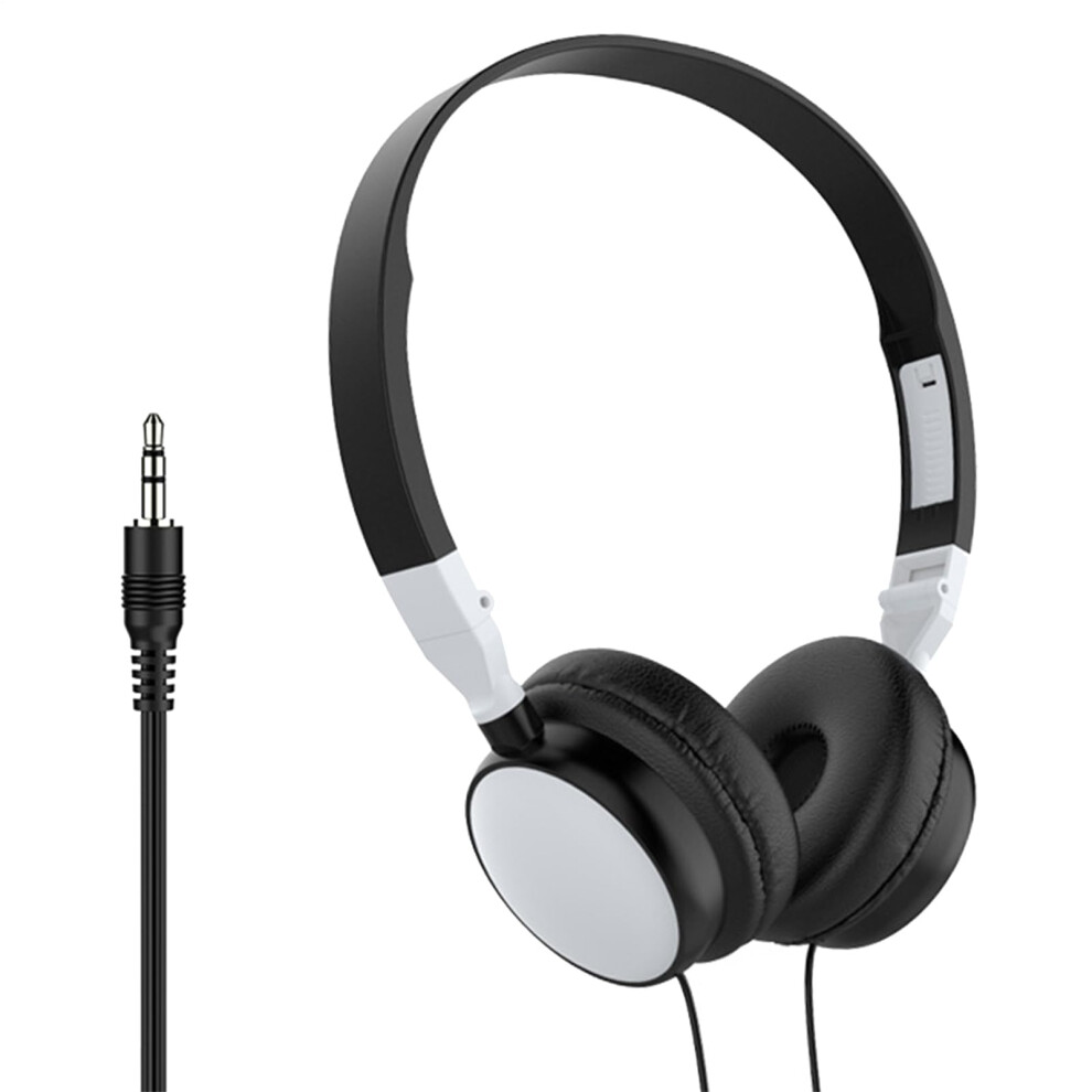 Wired Overear Gaming Headset With Foldable Noise Cancelling Mic For Pc Mobile Tablet Â White 9174973715191