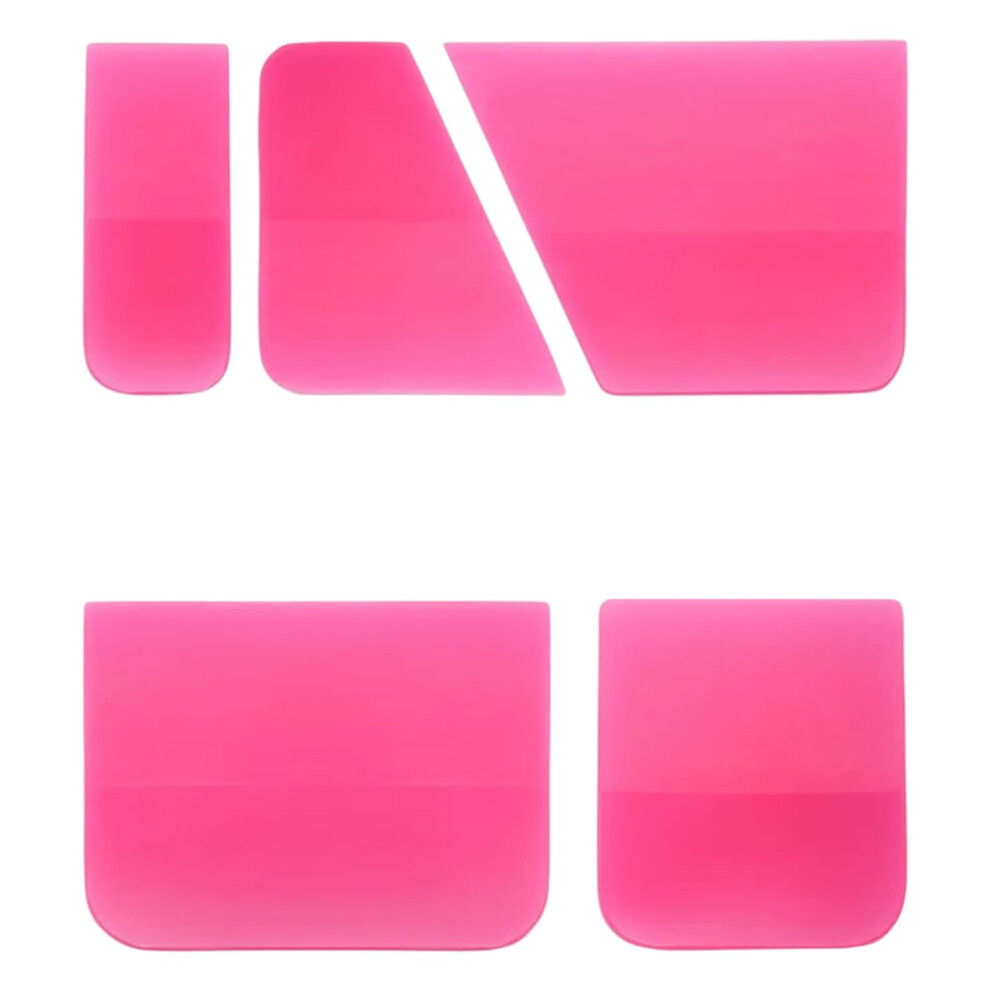 Professional Flexible Tpu Car Film Squeegee For Bubble Vinyl Wrap And Scratch Finish Pink 9365369582859