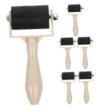 6pcs Hard Printmaking Roller Set for Stamping and Embossing Creative Art Projects