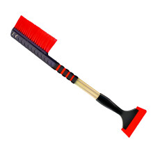 Car Snow Brush with Ice Scraper, DualHead Extendable Telescoping Handle, Ergonomic Foam Grip for SUV Truck Sedan