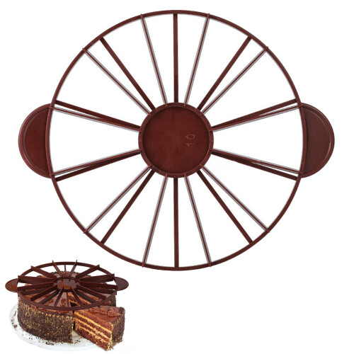 Cake Cutter Slicer Leveler with Portion Marker for Round Cakes Cheesecakes 10/12 Slice Baking Tool